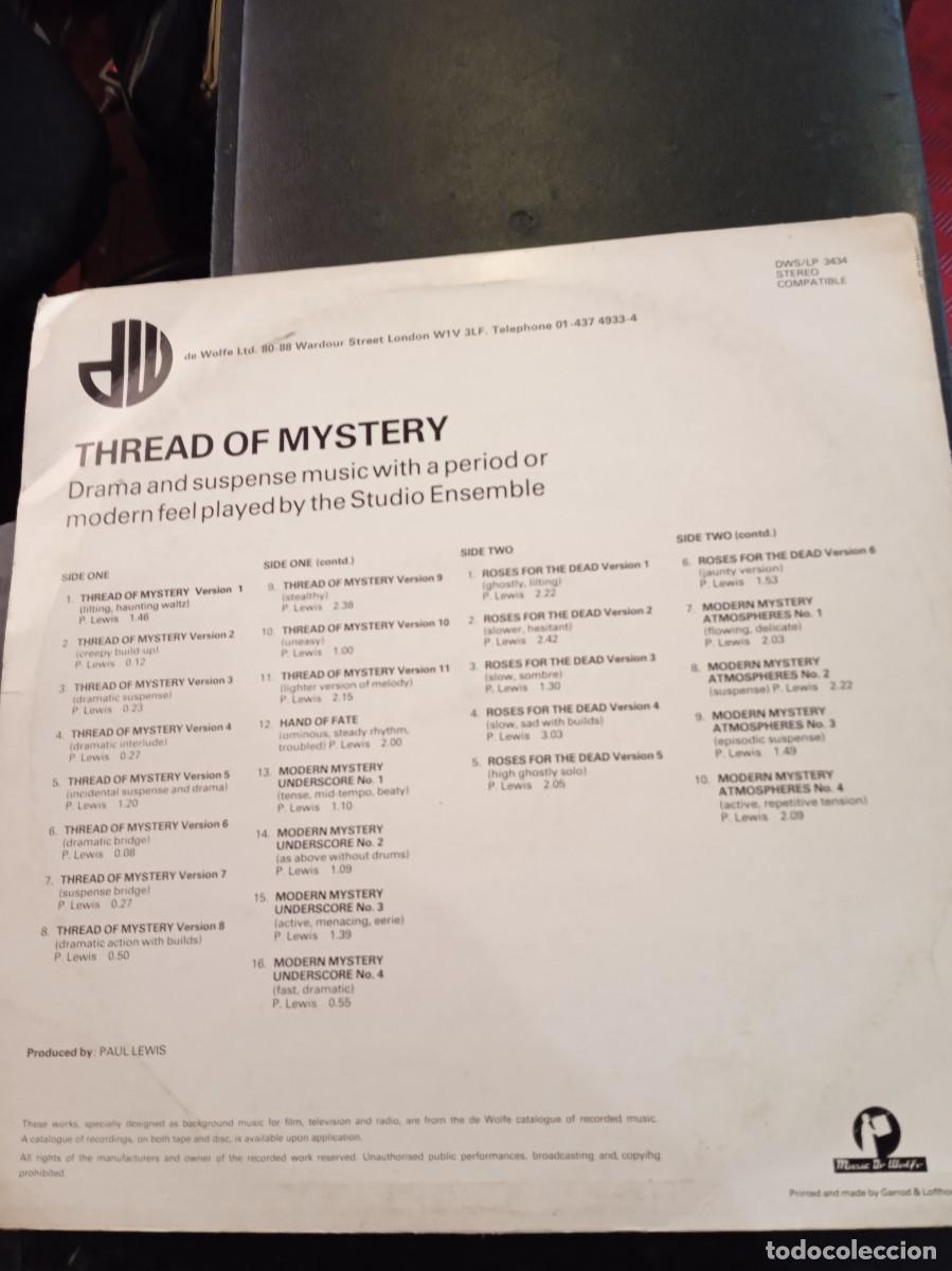 Discos de vinilo: THE STUDIO ENSEMBLE- THREAD OF MYSTERY. LP - Foto 2