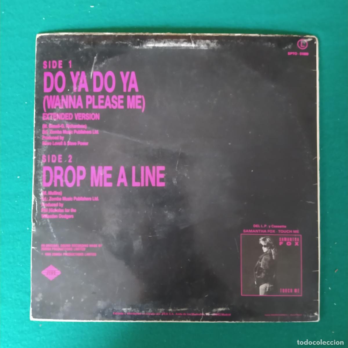 Discos de vinilo: Samantha Fox &ndash; Do Ya Do Ya (Wanna Please Me) - Foto 2
