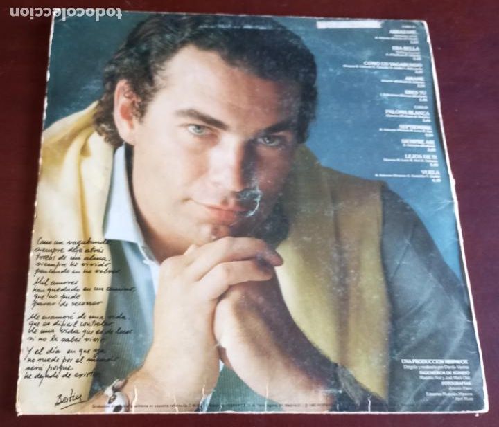 Discos de vinilo: BERTIN OSBORNE - COMO UN VAGABUNDO - LP - 1982 - Foto 2