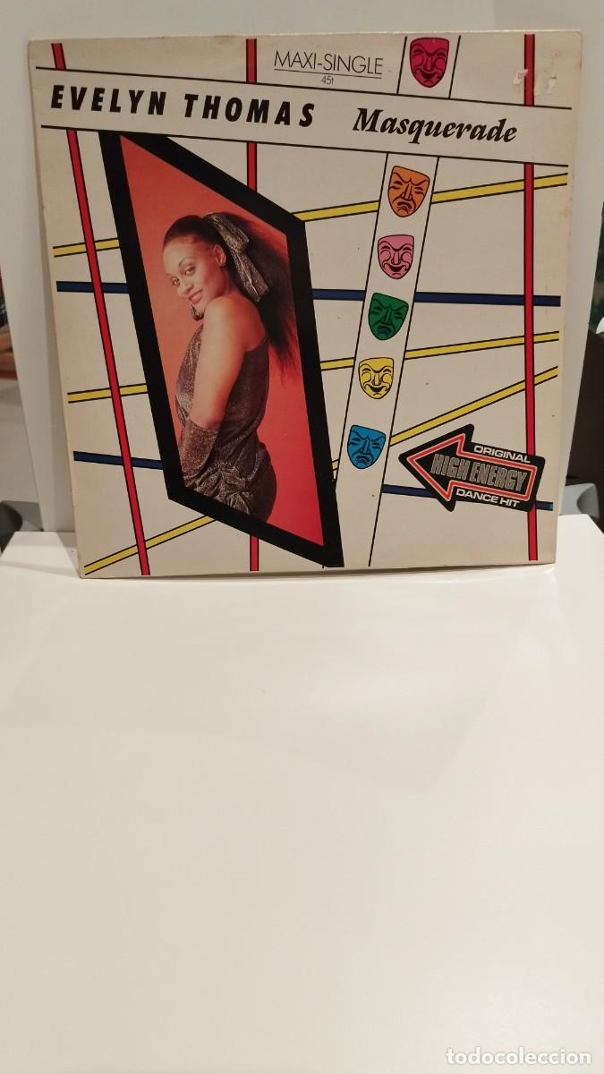 Discos de vinilo: Evelyn Thomas &ndash; Masquerade.Vinilo Maxi Single - Foto 1