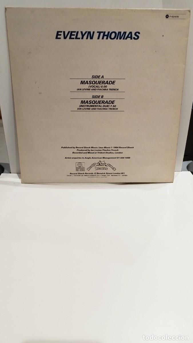 Discos de vinilo: Evelyn Thomas &ndash; Masquerade.Vinilo Maxi Single - Foto 3