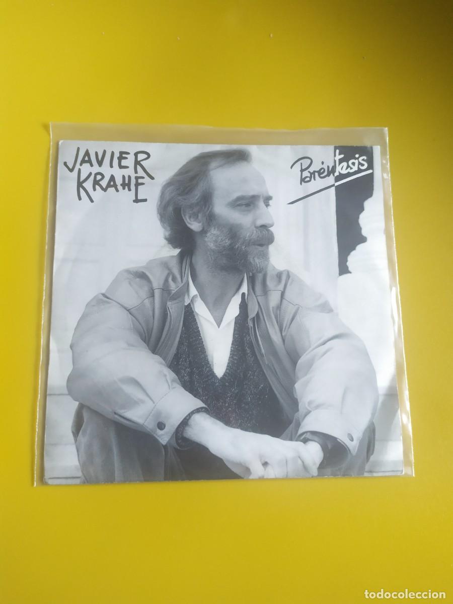 Discos de vinilo: Javier Krahe - Par&eacute;ntesis / Me internar&aacute;n 1987 - Foto 1