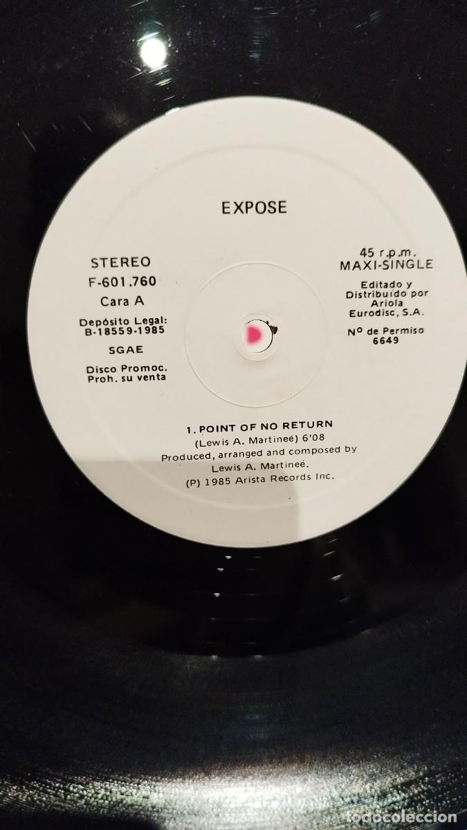 Discos de vinilo: Expos&eacute; &ndash; Point Of No return.Vinilo Maxi Single - Foto 3