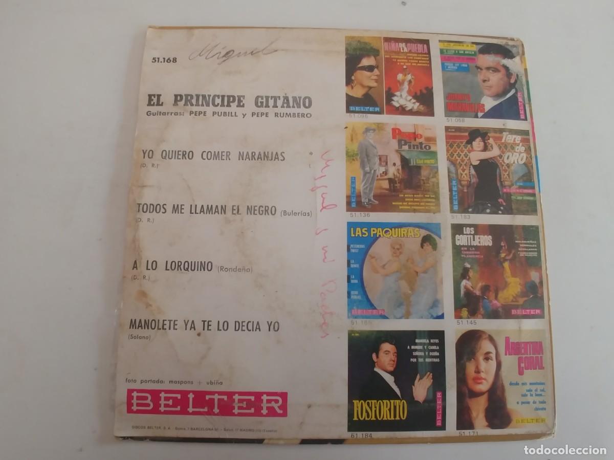 Discos de vinilo: EL PRINCIPE GITANO-EP A LO LORQUINO +3 - Foto 2