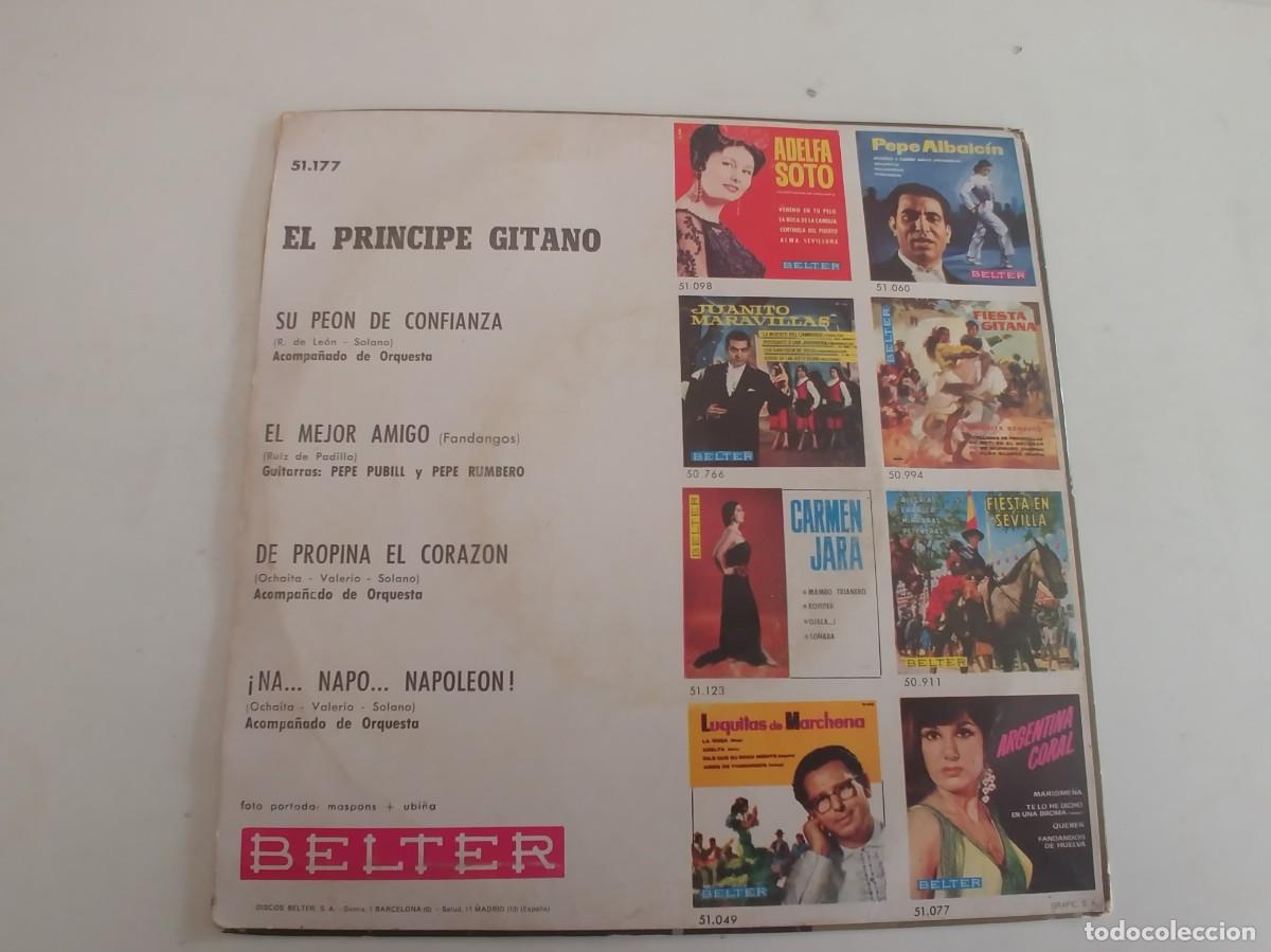 Discos de vinilo: EL PRINCIPE GITANO-EP SU PEON DE CONFIANZA +3 - Foto 2