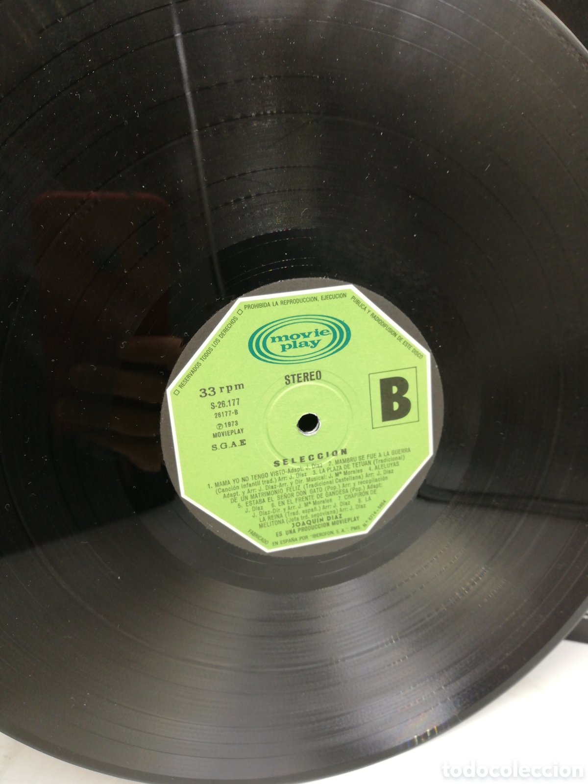 Discos de vinilo: Disco de Vinilo LP. Selecci&oacute;n Joaqu&iacute;n D&iacute;az. - Foto 3