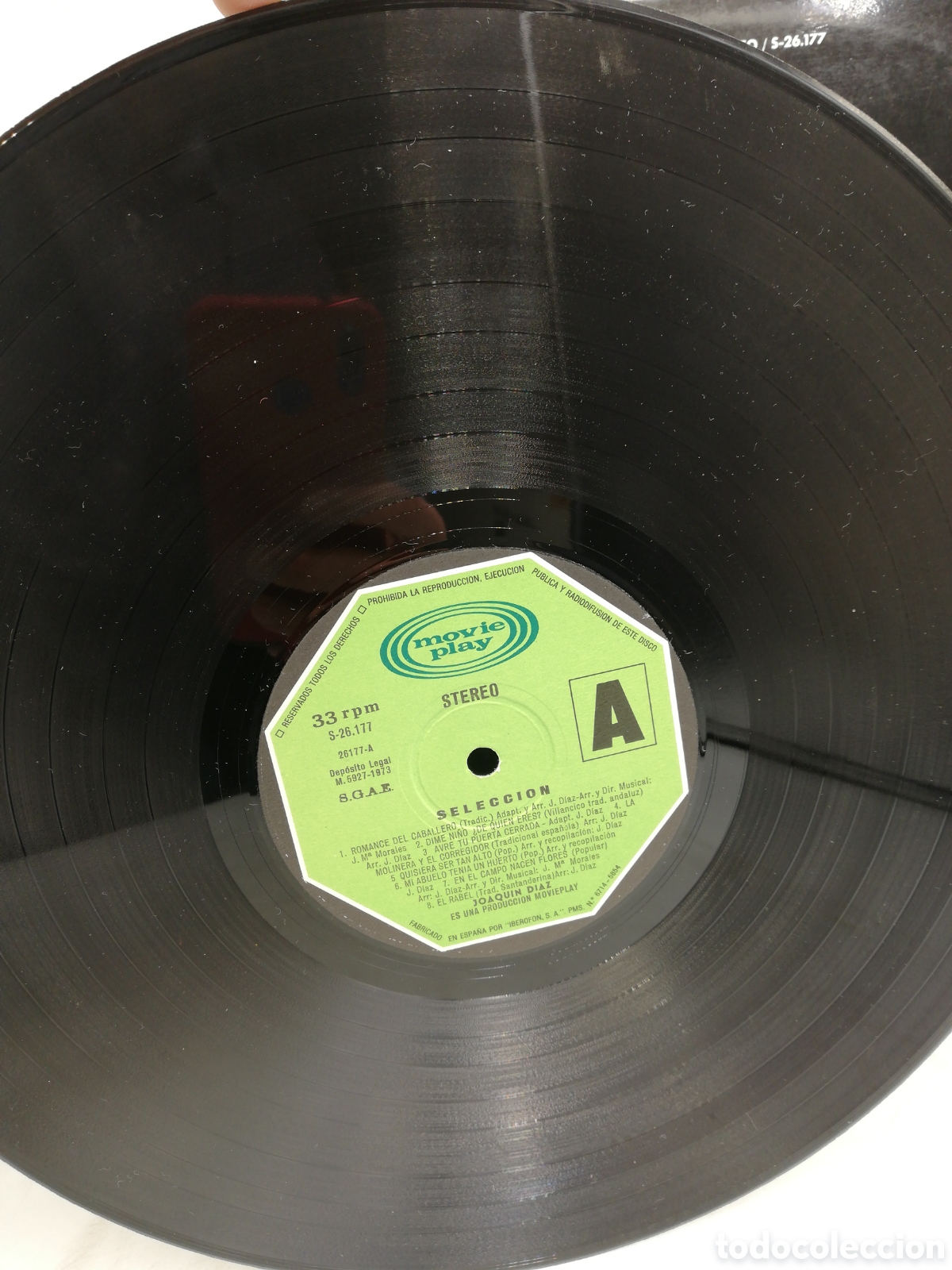 Discos de vinilo: Disco de Vinilo LP. Selecci&oacute;n Joaqu&iacute;n D&iacute;az. - Foto 4