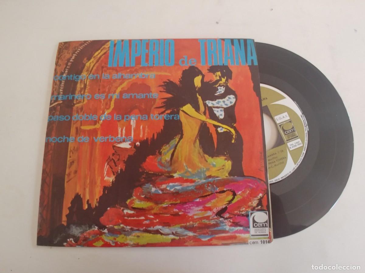 Discos de vinilo: IMPERIO DE TRIANA-EP CONTIGO EN LA ALHAMBRA +3 - Foto 1