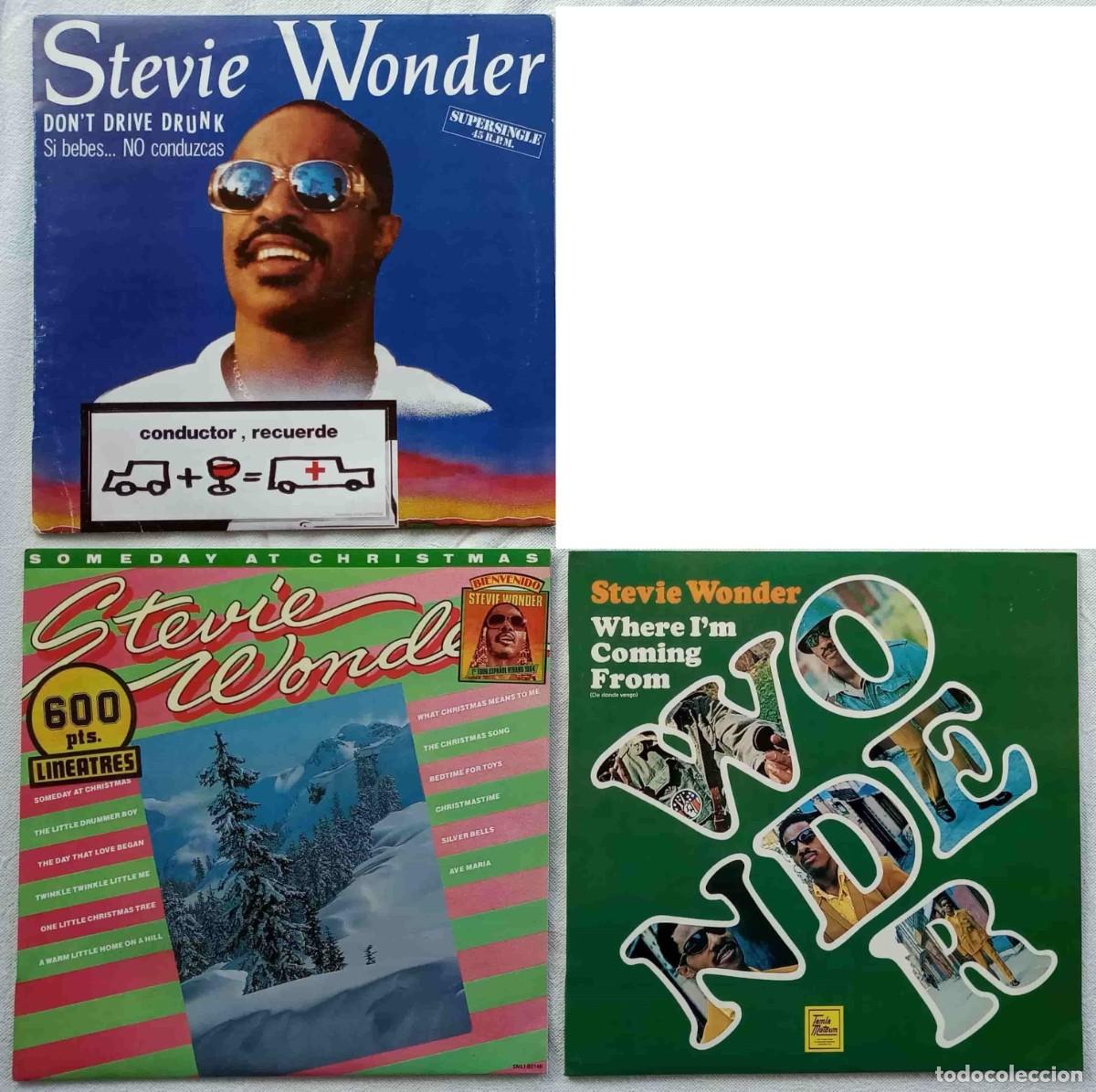 Discos de vinilo: STEVIE WONDER - 4 discos LPs - Foto 2
