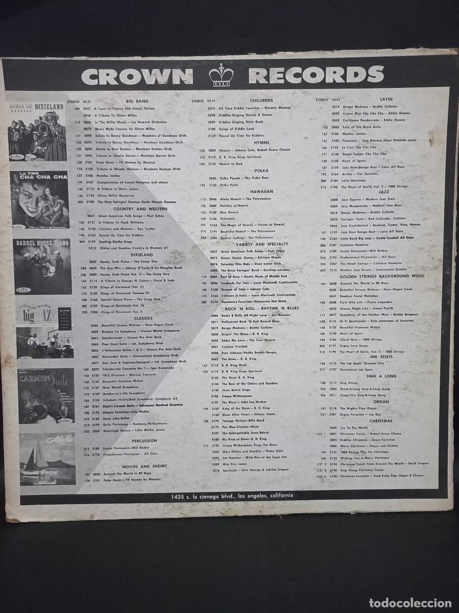 Discos de vinilo: CROWN - BOSSA NOVA / CLP 5302-1 - Foto 2