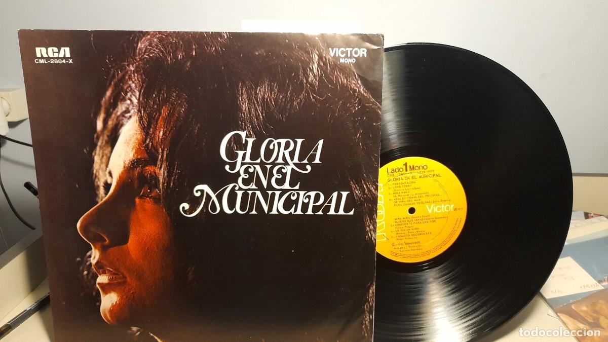 Dischi in vinile: LP GLORIA SIMONETTI : GLORIA EN EL MUNICIPAL ( DE SANTIAGO DE CHILE )