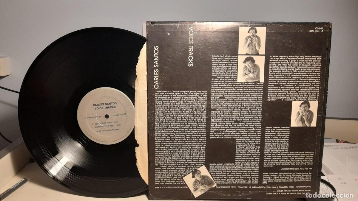 Discos de vinilo: LP CARLES SANTOS : VOICETRACKS - Foto 2