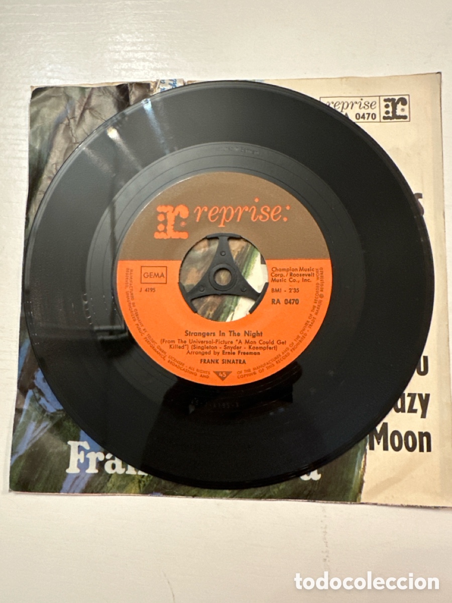 Discos de vinilo: FRANK SINATRA - STRANGERS IN THE NIGHT - SINGLE - 1966 - Foto 6
