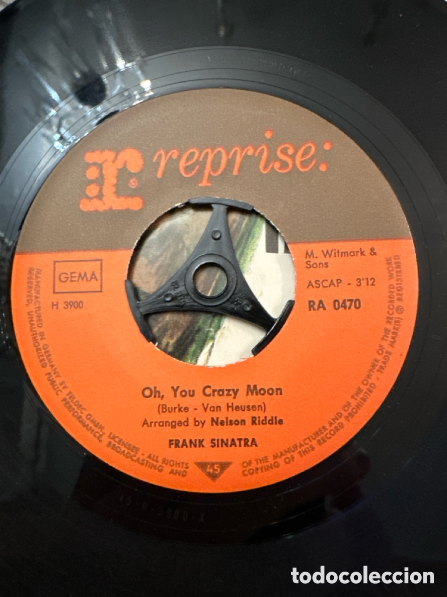 Discos de vinilo: FRANK SINATRA - STRANGERS IN THE NIGHT - SINGLE - 1966 - Foto 7