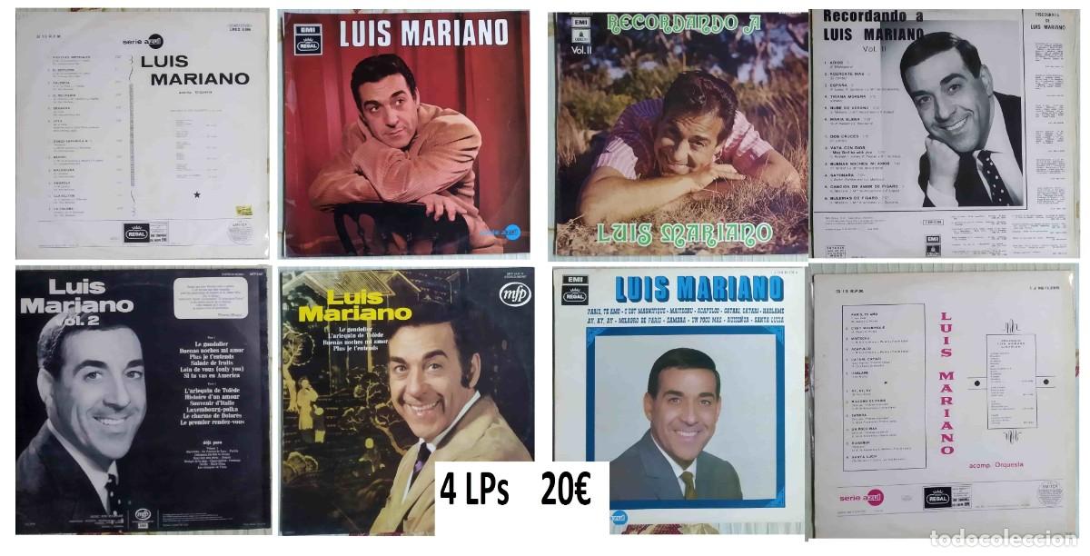 Discos de vinilo: LUIS MARIANO - 4 discos LPs - Foto 1