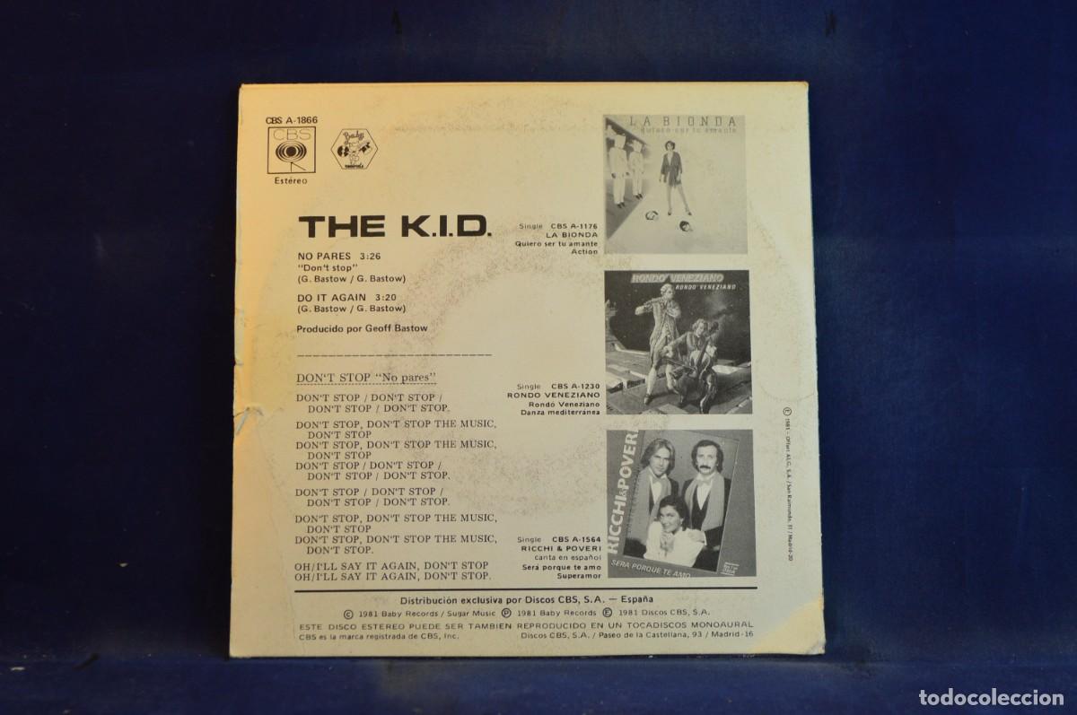 Discos de vinilo: THE K.I.D - NO PARES - DO IT AGAIN - SINGLE - Foto 2