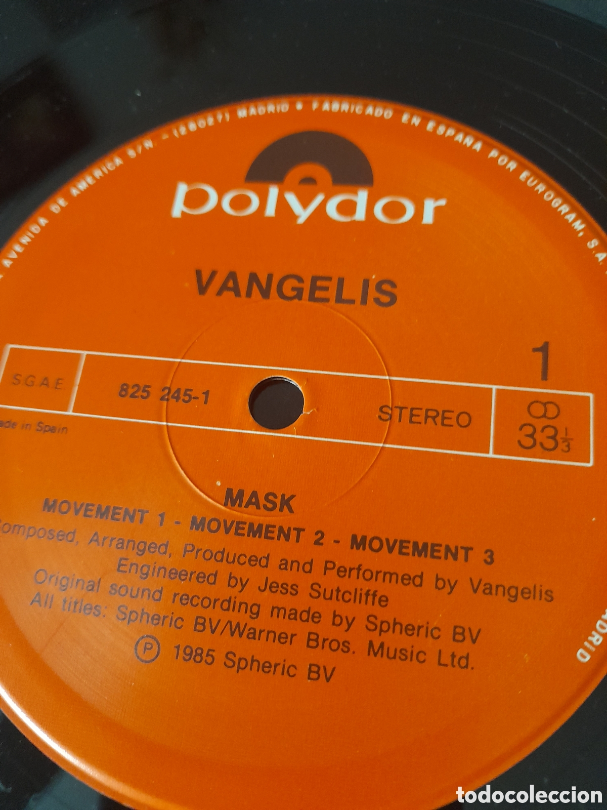 Discos de vinilo: Disco VANGELIS Mask - Foto 6