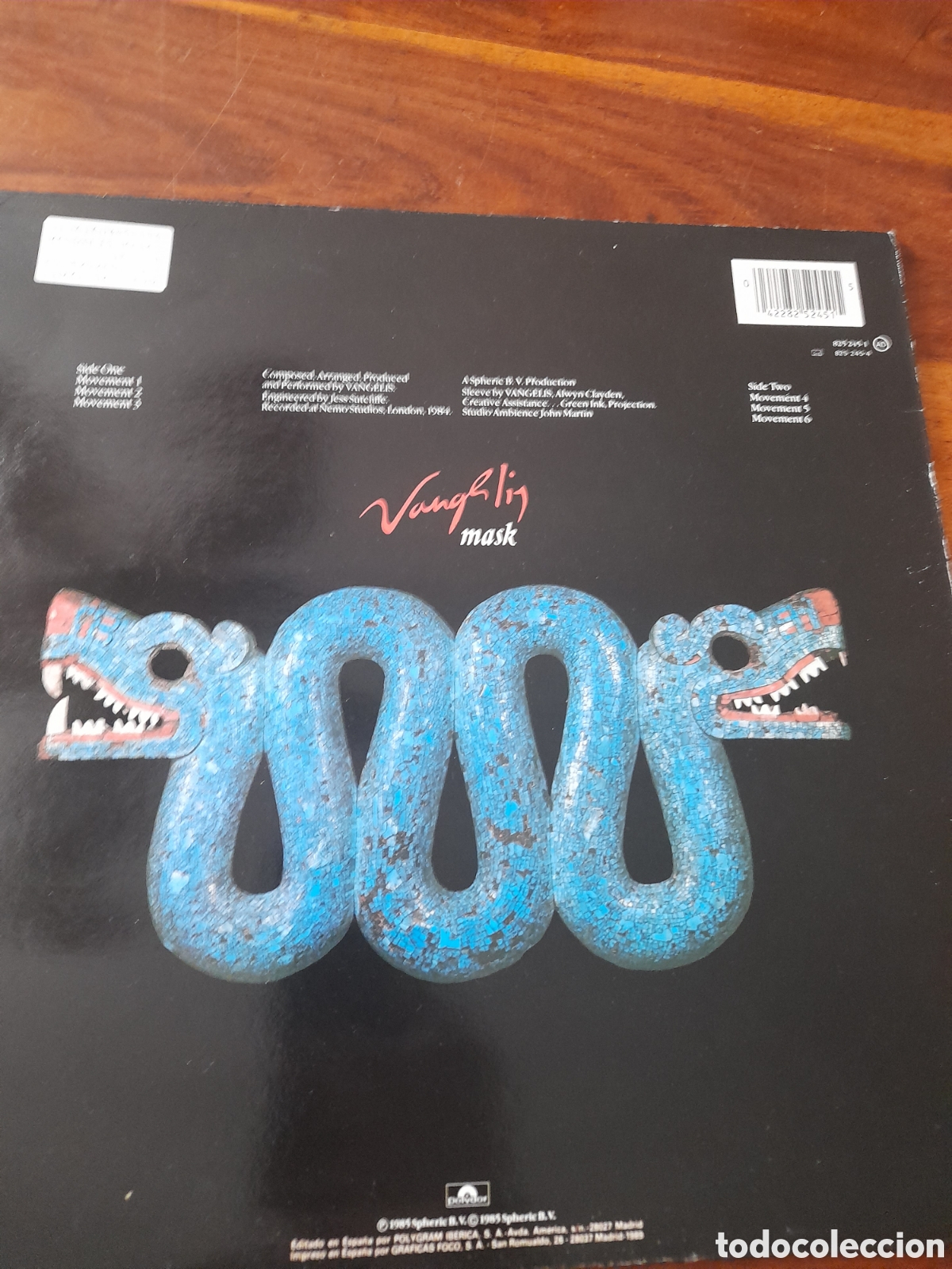 Discos de vinilo: Disco VANGELIS Mask - Foto 2