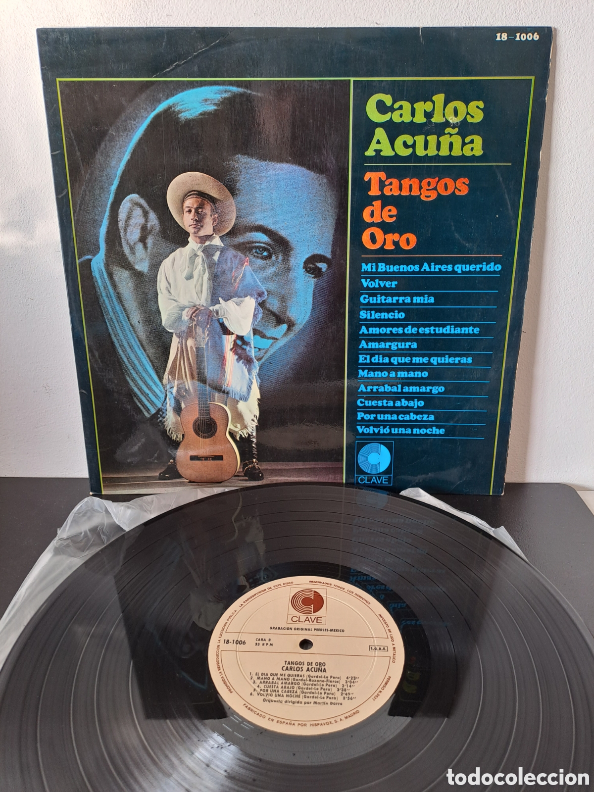 Discos de vinilo: CARLOS ACU&Ntilde;A. TANGOS DE ORO. CLAVE. B.2 - Foto 1