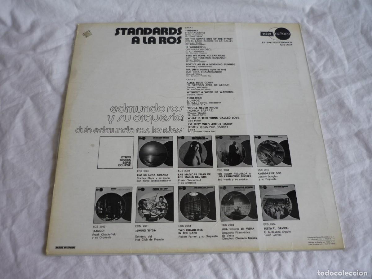 Discos de vinilo: LP vinilo Edmundo Ros Standars 1975 - Foto 2