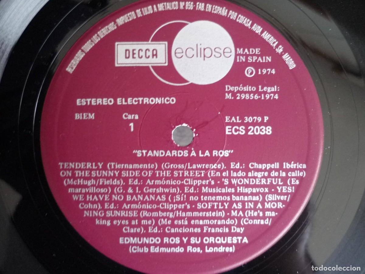 Discos de vinilo: LP vinilo Edmundo Ros Standars 1975 - Foto 5