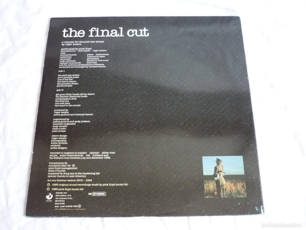 Discos de vinilo: LP vinilo Pink Floyd The final cut 1983 - Foto 2