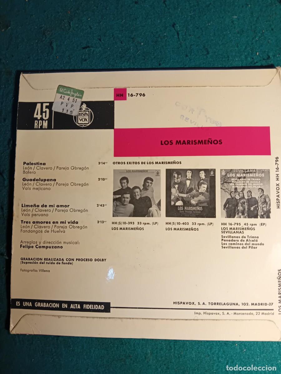 Discos de vinilo: Disco vinilo. LOS MARISME&Ntilde;OS - Foto 2