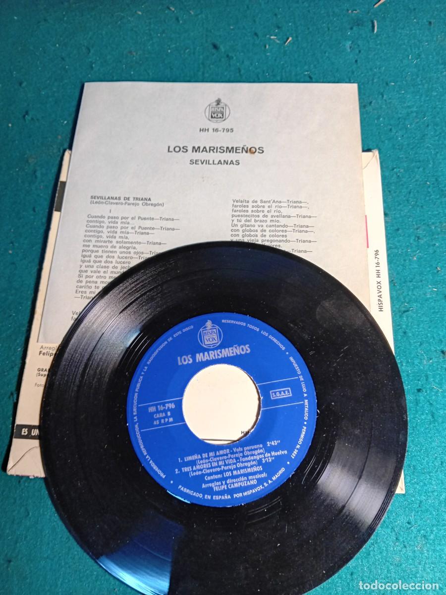 Discos de vinilo: Disco vinilo. LOS MARISME&Ntilde;OS - Foto 4