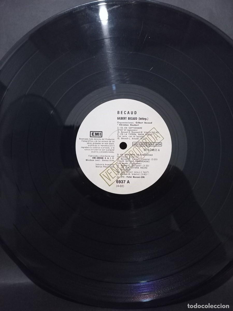 Discos de vinilo: GILBERT BECAUD - BECAUD / 6070-14655 A - 1978 - Foto 3