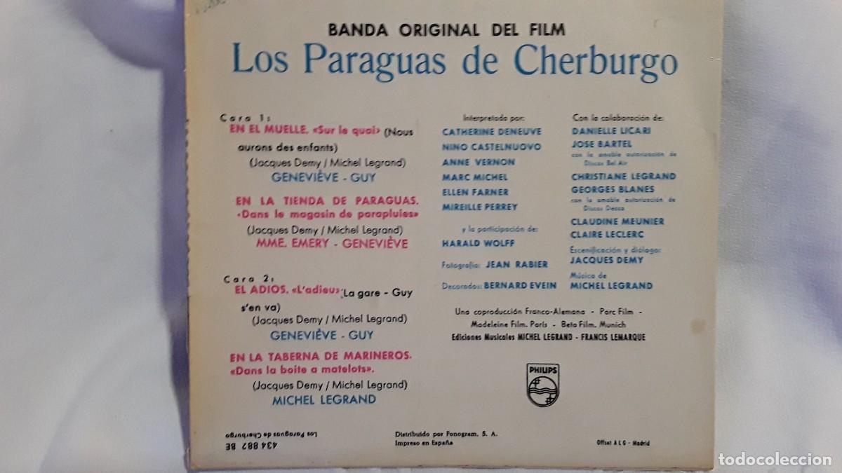 Discos de vinilo: SINGLE LOS PARAGUAS DE CHERBURGO - Foto 2