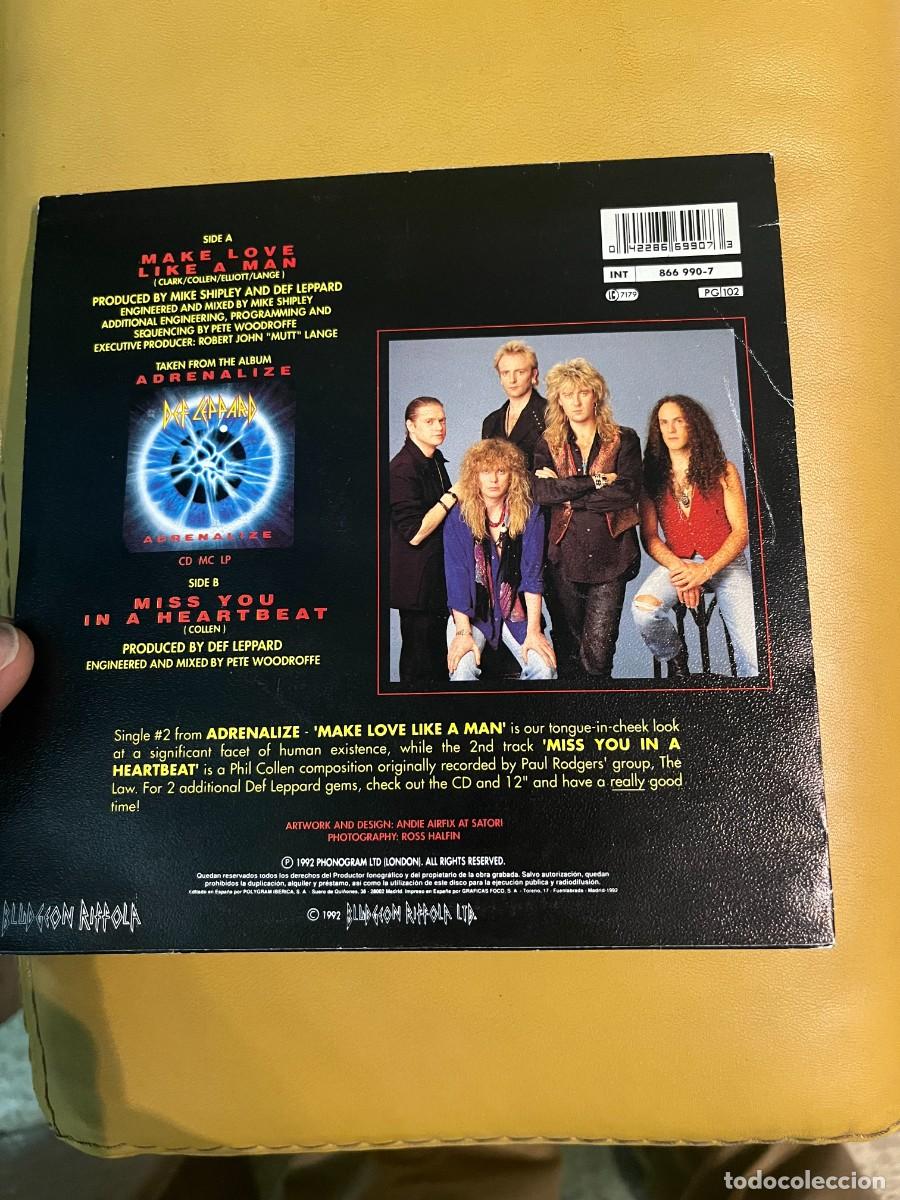 Discos de vinilo: Def Leppard &lrm;&ndash; Make Love Like A Man - Foto 2