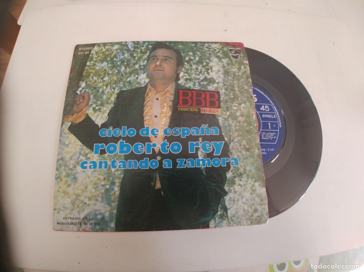 Discos de vinilo: ROBERTO REY-SINGLE CIELO DE ESPA&Ntilde;A - Foto 1