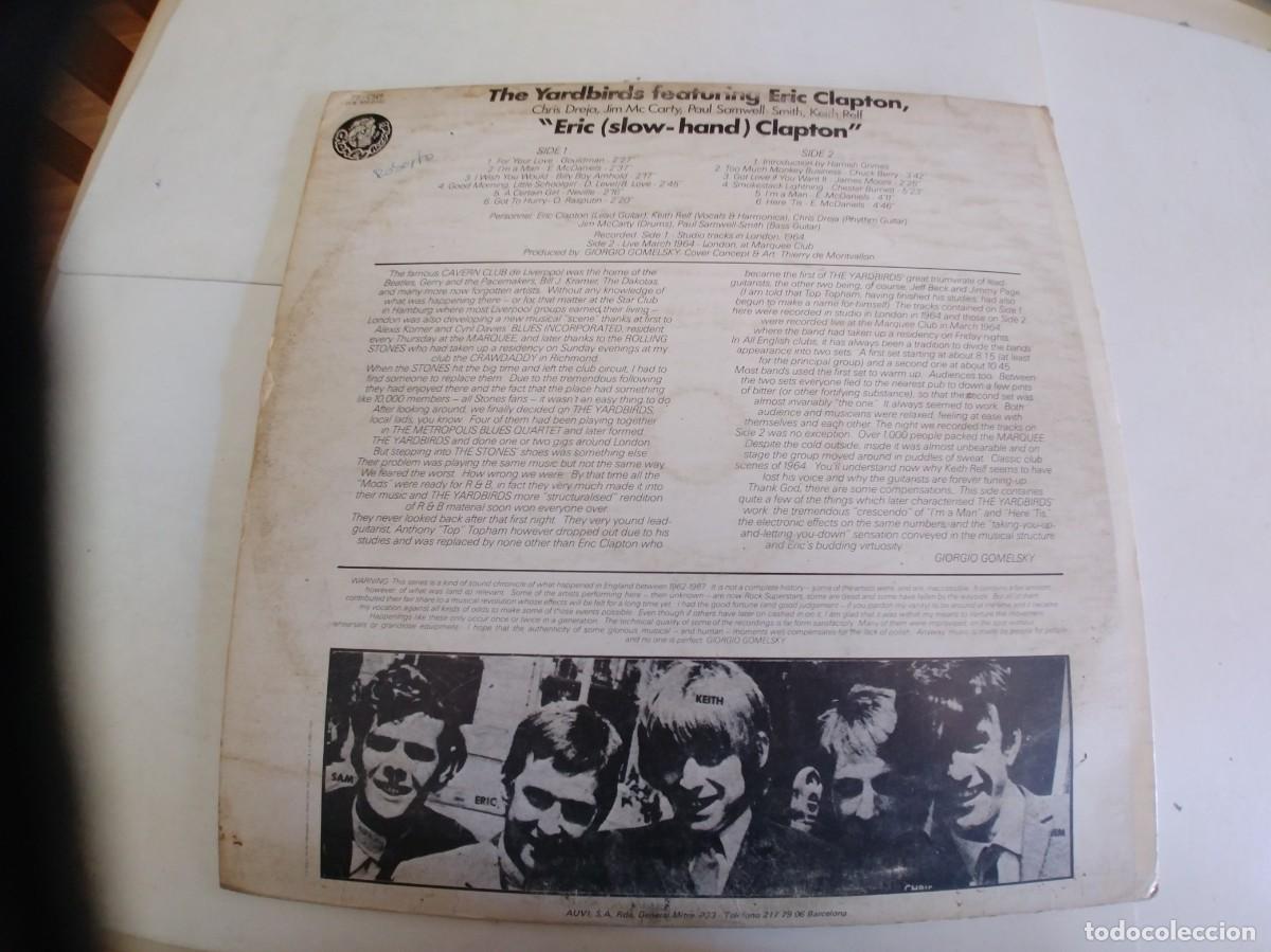 Discos de vinilo: THE YARDBIRDS-LP FEATURING ERIC CLAPTON - Foto 2