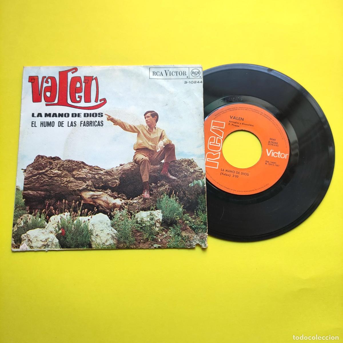 Discos de vinilo: VALEN . LA MANO DE DIOS ** * SINGLE RCA ** juani - Foto 1