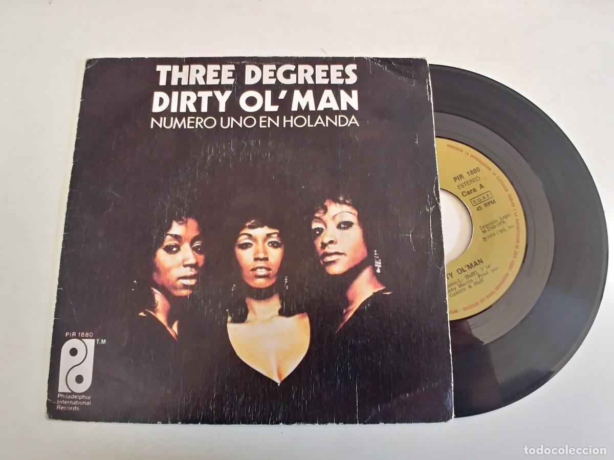 Discos de vinilo: THREE DEGREES-SINGLE DIRTY OL&acute;MAN - Foto 1