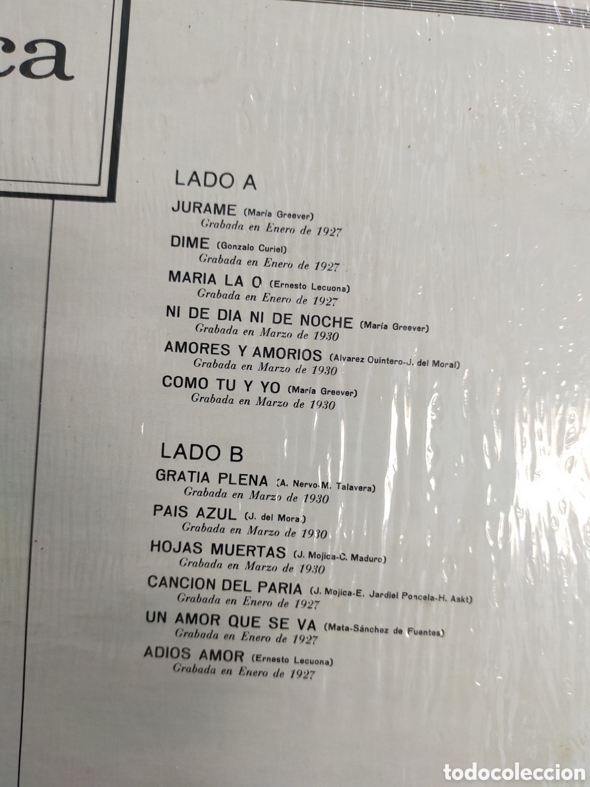 Discos de vinilo: Recordando LP Jos&eacute; mojica u.s.a. - Foto 3