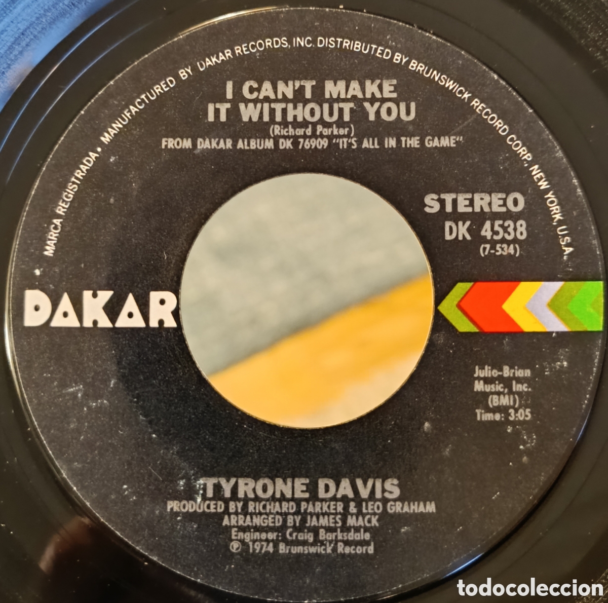 Discos de vinilo: Tyrone Davis &ndash; I Cant Make It Without You (Edici&oacute;n USA) - Foto 1