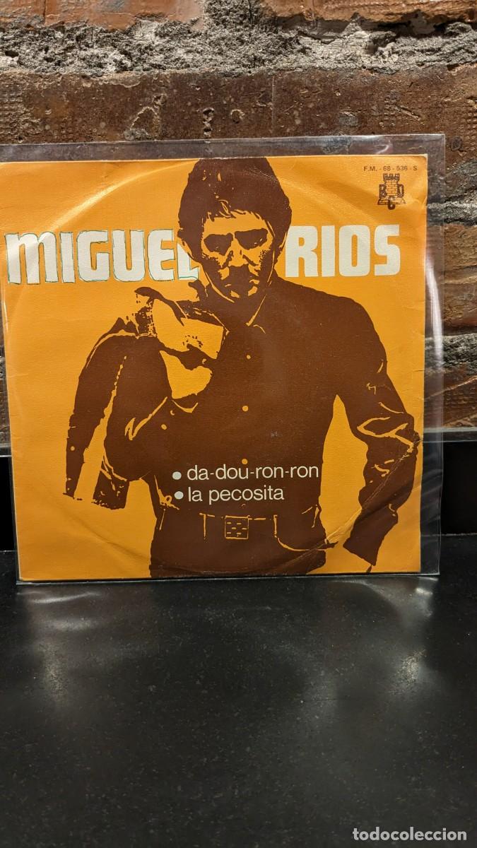 Discos de vinilo: Miguel R&iacute;os single Da dou ron ron - Foto 1