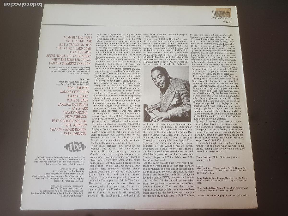 Discos de vinilo: Big Joe - Steppin out Turner - Foto 2