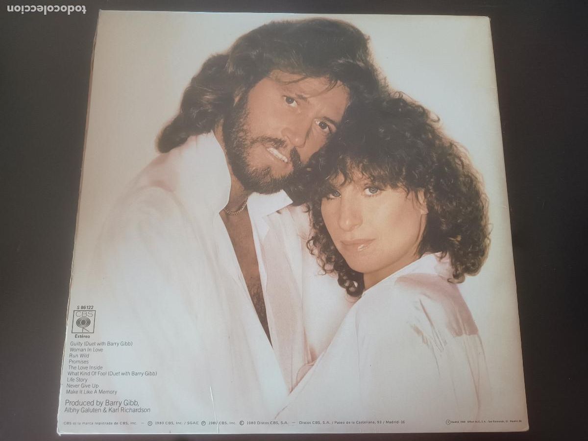 Discos de vinilo: Streisand - Guilty - Foto 2