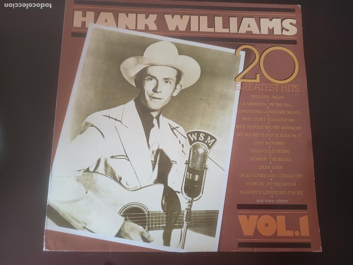 Discos de vinilo: Hank Williams - 20 greatest hits: vol. 1 - Foto 1