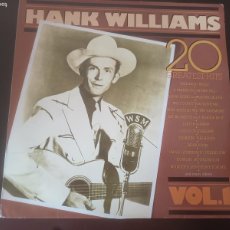 Discos de vinilo: HANK WILLIAMS - 20 GREATEST HITS: VOL. 1