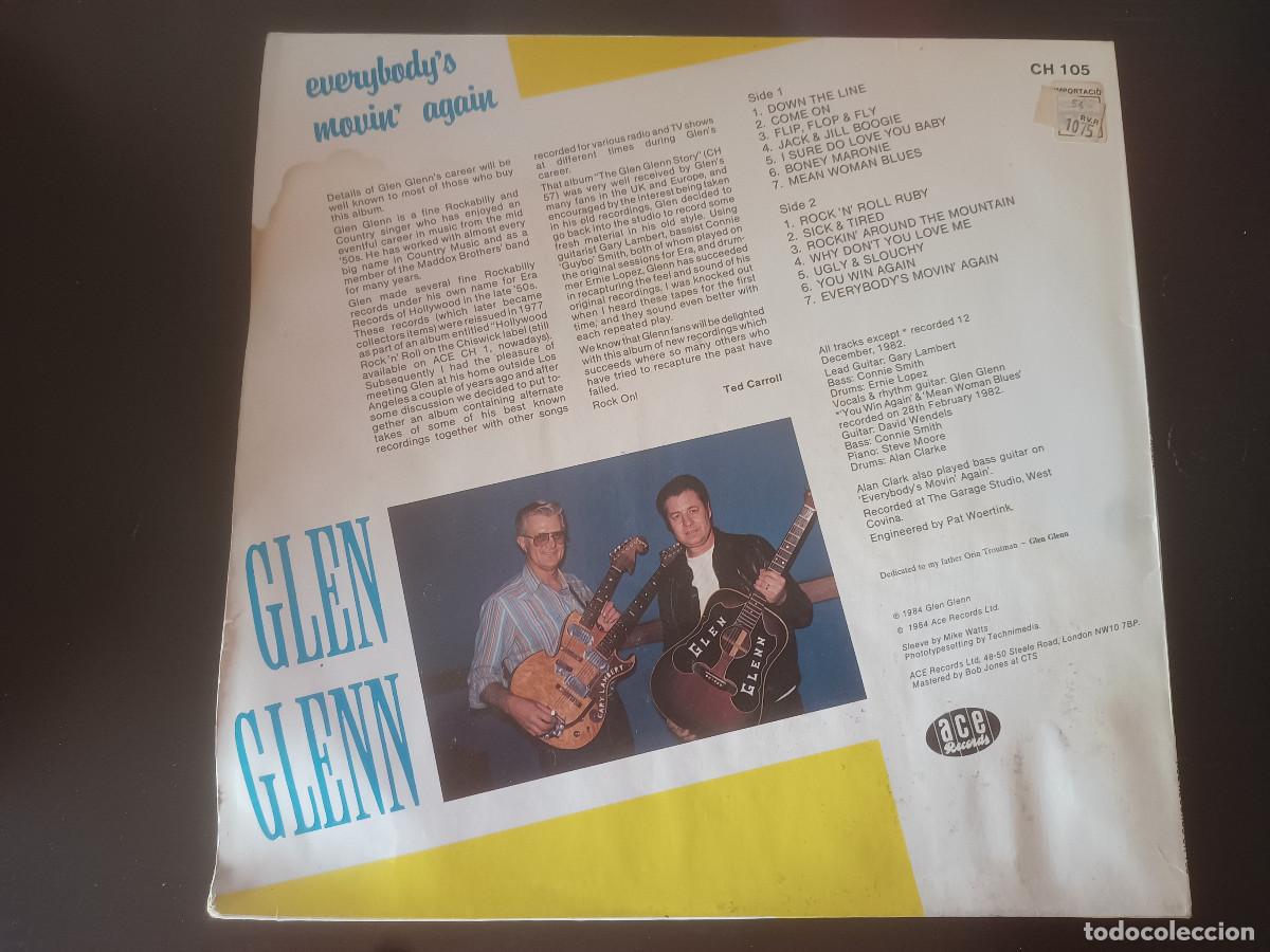 Discos de vinilo: Glen Glenn - Everybodys movin again - Foto 2