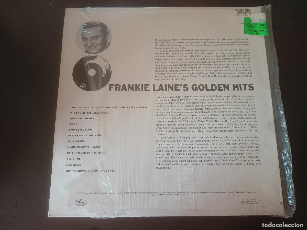 Discos de vinilo: Frankie Laines - Golden Hits - Foto 2