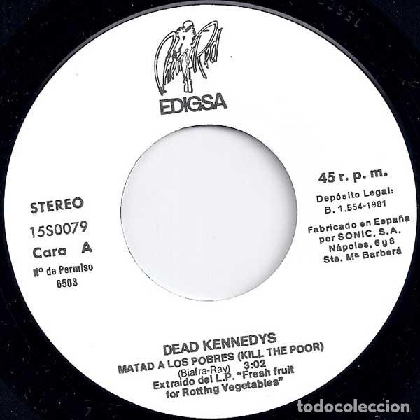 Discos de vinilo: Dead Kennedys &ndash; Matad A Los Pobres = Kill The Poor - Foto 3