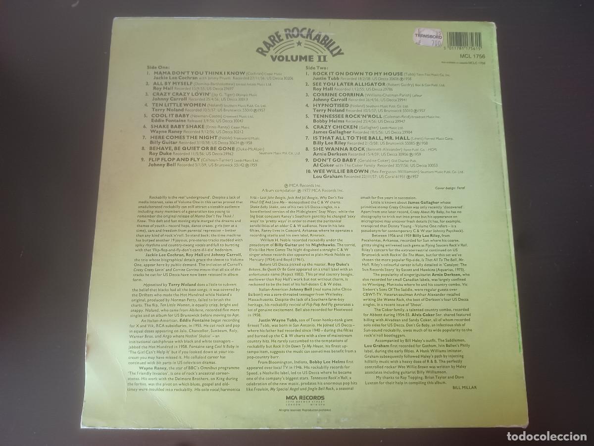Discos de vinilo: Rare Rocabilly: 19 Rockabilly Classics - Foto 2