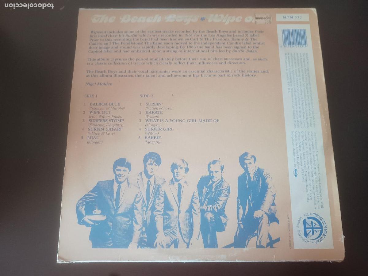 Discos de vinilo: The Beach Boys - Wipe out - Foto 2