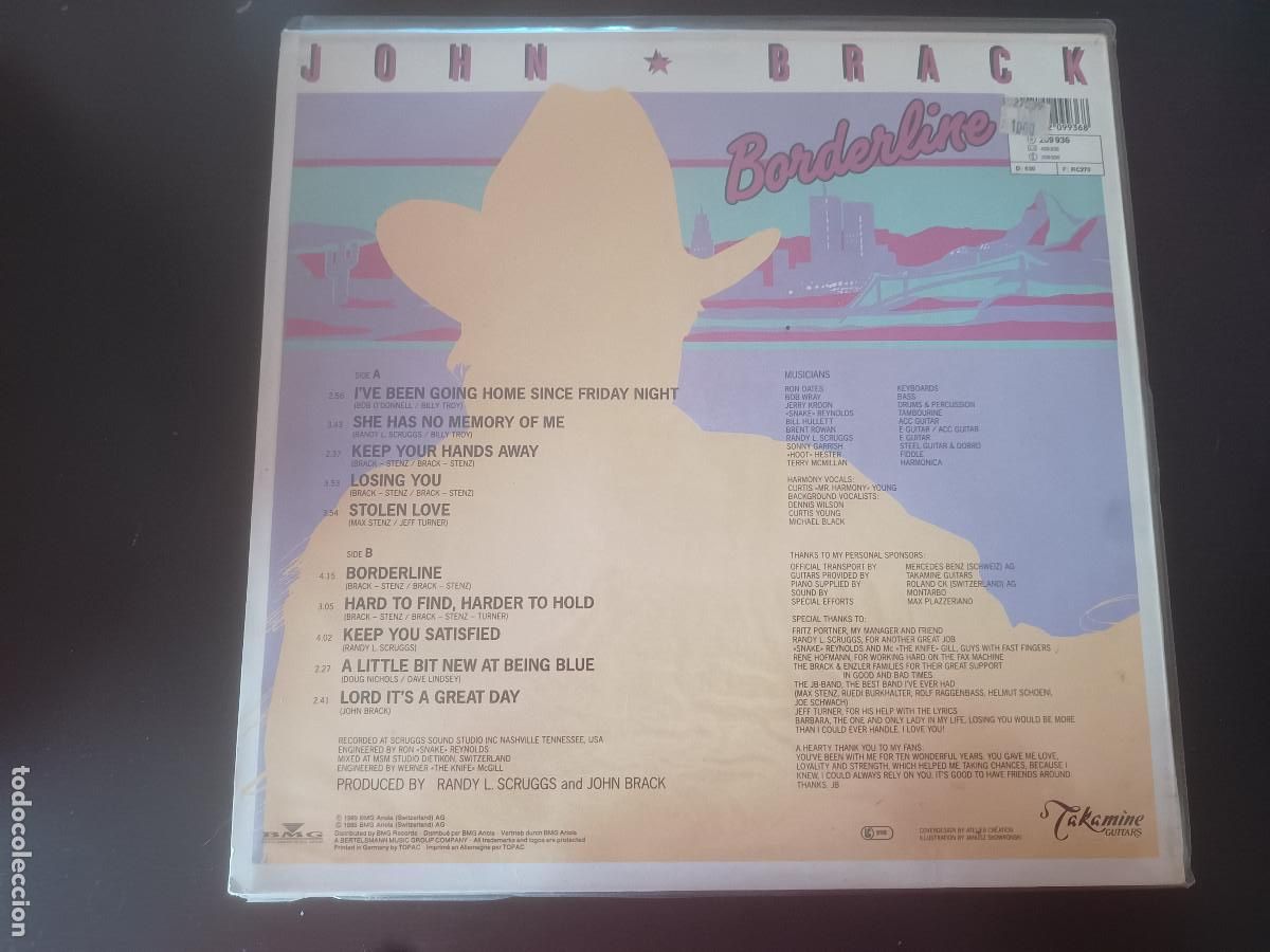 Discos de vinilo: John Brack - Borderline - Foto 2