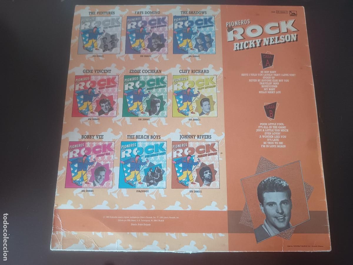 Discos de vinilo: Ricky Nelson - Pioneros del Rock - Foto 2