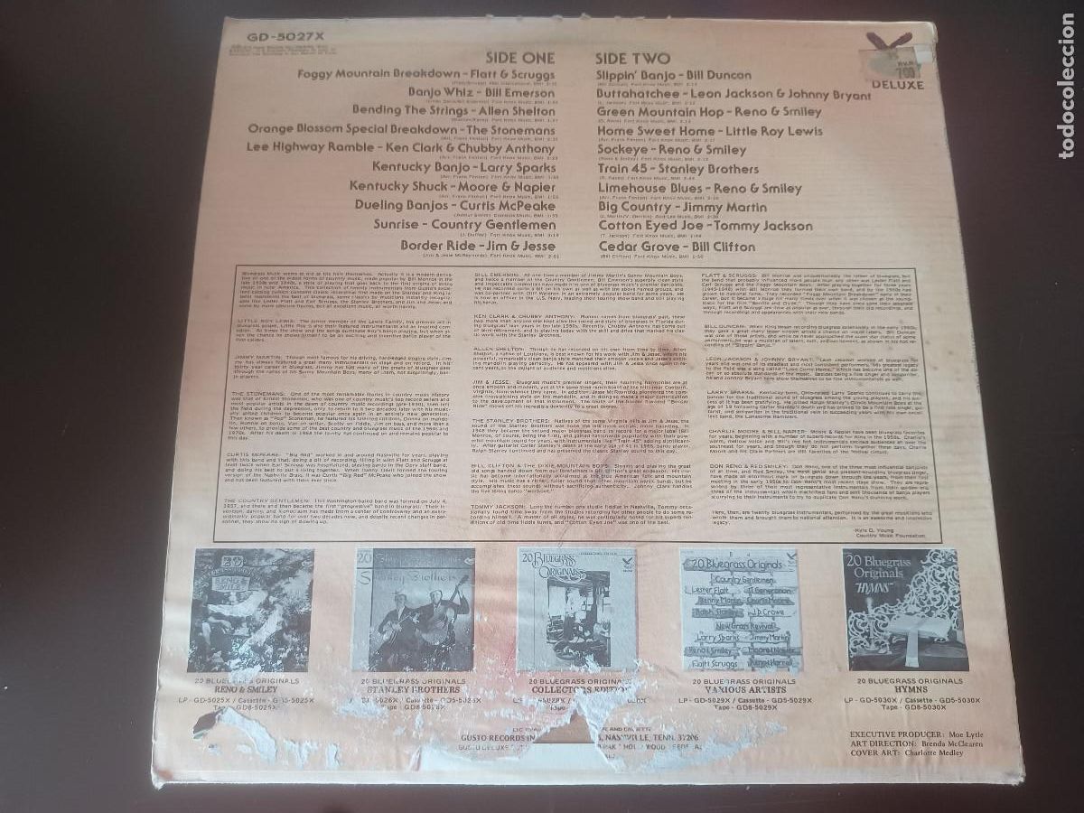 Discos de vinilo: 20 Bluegrass Original Instrumentals - Foto 2
